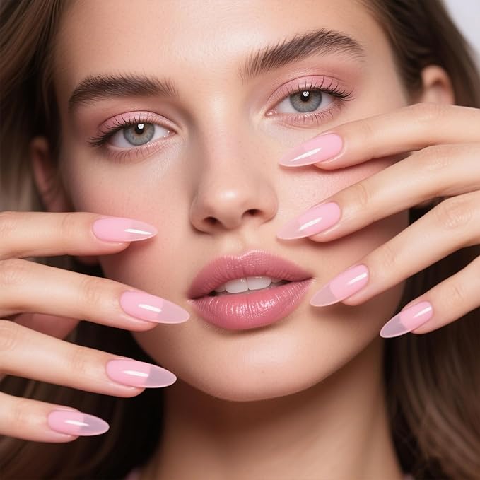 Artdone Sheer Gel Nail Polish Set Jelly UV Gel 6 Colors Translucent Nude Pink Orange Brown Colors Nail Polish For All Seasons Neutral Soak off LED Lamp Gel Manicure Kit For Nail Art