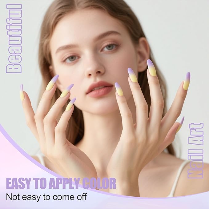 Artdone Sheer Gel Nail Polish Set Jelly UV Gel 6 Colors Translucent Milky White Pink Nude Brown Colors Nail Polish For All Seasons