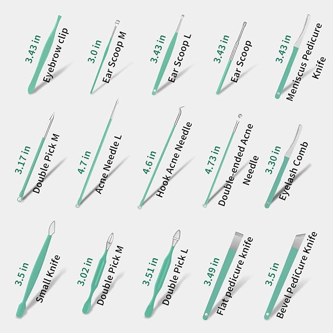 Manicure Set Professional Nail Clipper Kit-26 Pieces Stainless Steel Manicure Kit,Nail Care Tools with Luxurious Travel Case (Green)