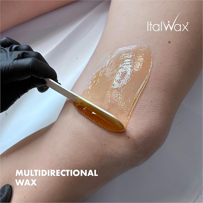 Italwax Natural - 1kg / 2.2lb - Hard wax beads for hair removal - Natural formulation ideal for all skin type - Unscented - Recommended for Bikini Area and Armpits