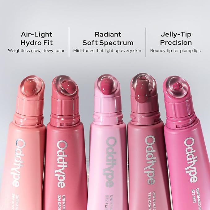Unframed Hydro Blow Tint – 572 Fluffy | Hydrating Gloss Lip Tint | 0.3 fl oz / 9 g | Korean Beauty