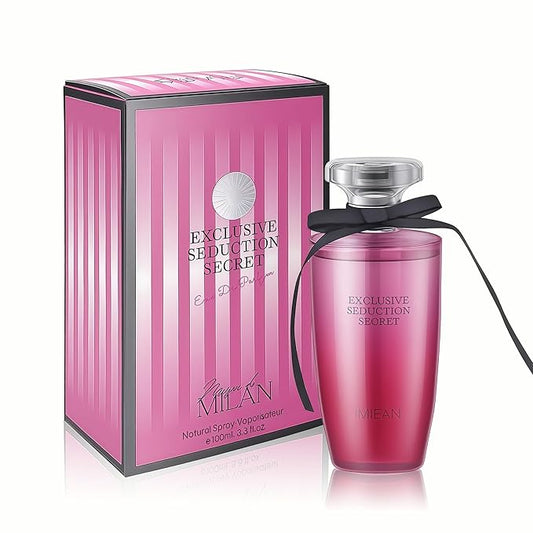 Elegant Floral Perfume for Women 100ml / 3.4 Oz Eau de Parfum - Long Lasting Purple Passion Fruit,Peony & Vanilla Orchid Scent for Day & Night(Exclusive Secret)