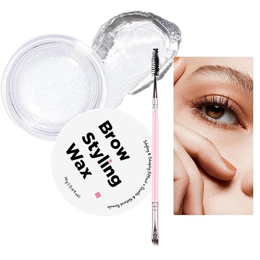 Eyebrow Gel - Clear Brow Styling Wax | Long Lasting Shaping Cream | Natural Eye Brow Lift Cosmetic Styling Formula Makeup Grooming Gel For Women Girlfriend Mom Routine