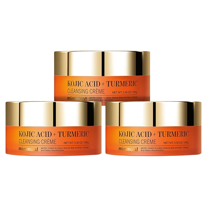 KOJIC ACID TURMERIC CLEANSING CREME| Balm to Oil Cleanser | Makeup Remover Cleansing Cream | No Eye Stinging | Helps Even Tone & Fade Hyperpigmentation w/Consistent Use 100ml / 3.38 Fl Oz