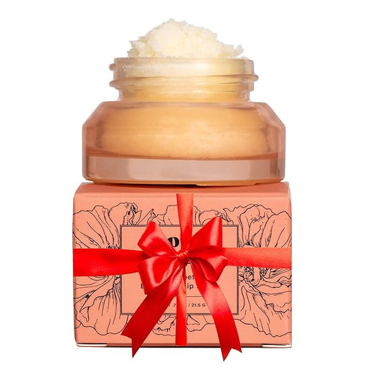 Poppy & Pout Natural Lip Scrub, Moisturizing Sugar Scrub for Dry Lips, Lip Scrubber Exfoliator with Essential Oils Smooths and Hydrates Lips, In Recyclable Glass Jars, Cruelty Free - Pink Grapefruit