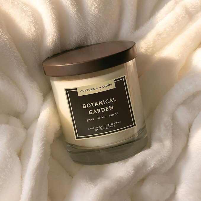 CULTURE & NATURE Natural Soy Wax Candle 7oz (Botanical Garden)