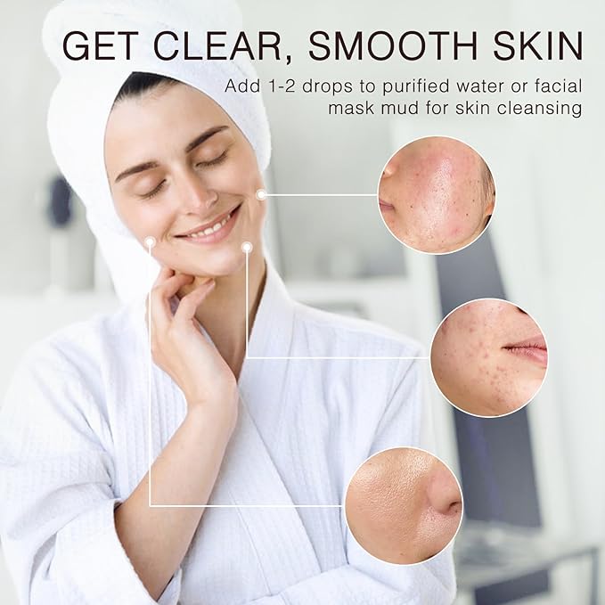 Peppermint Essential Oil, 100% Pure & Natural Peppermint Oil 100ML, Premium Grade Aromatherapy Oil for Skin Body Hair Care, Freshening Air, Mood, Diffuser, Massage, Soap and Candle Making