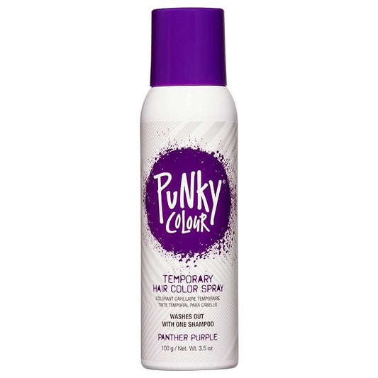 Punky Temporary Hair Color Spray-On, Panther Purple, Non-Damaging Instant Hair Dye, No Bleaching Needed, Non-Sticky, Washable and Leaves No Residue, 3.5 oz, 1 Pack