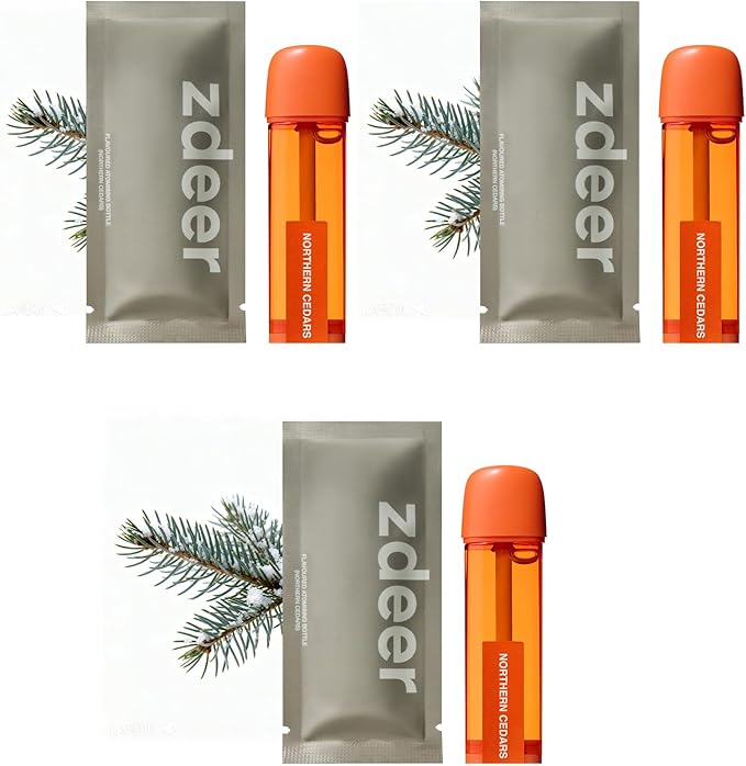 Smart Electric Oral Spray Refill for PW13 – 3-Pack (Northern Cedars) – Earthy & Refreshing, Wood-Inspired Aroma for Clean Breath