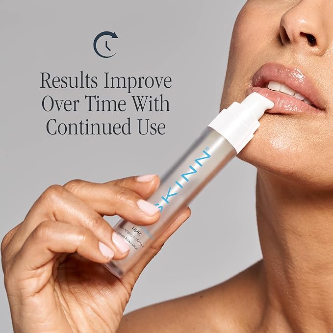 SKINN Lip Amplifying Serum, Lip6X with Peptides - Deep Moisturizing Serum Plumps, Hydrates & Smooths Lips & Boosts Collagen Production - Lip Care Products for Women