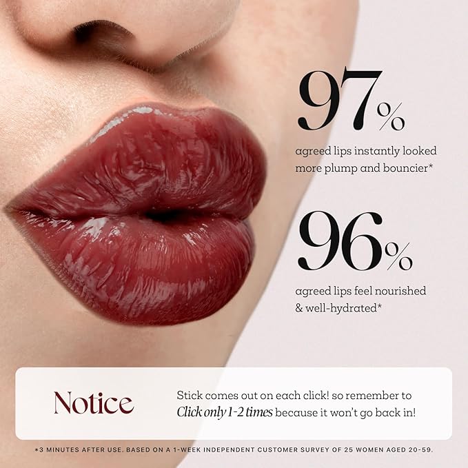 Nature Republic HONEY MELTING LIP PLUMPING (22 BERRY CHILL) SOFT LIP STICK, Hydrating Gloss, Moisturizing balms, Volumizing formula & Sheer tint, Glowy Finish, korean make up, Stocking Stuffers