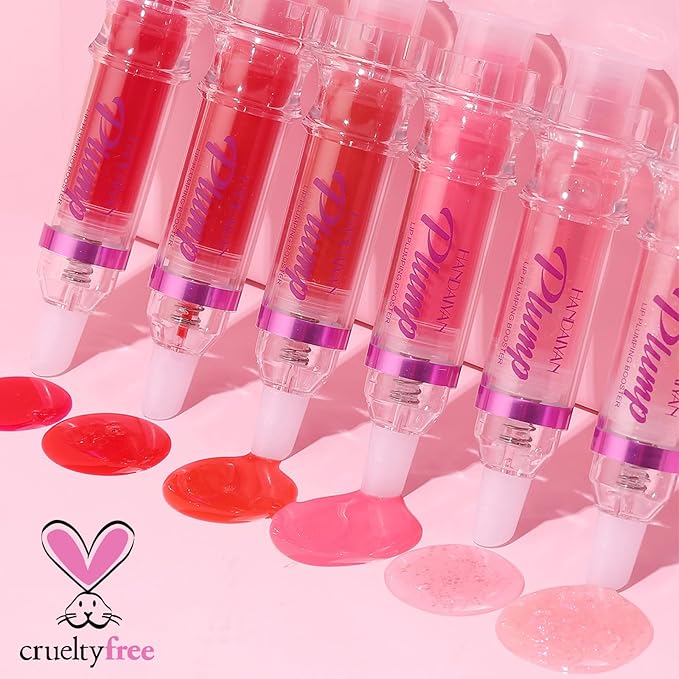 Erinde Natural Spicy Lip Plumping Booster & Oil, Ultra-Hydrating Plump Lip Plumper, Glossy Finish Fuller Lip Plumping Lip Gloss for Women Girls, 03#