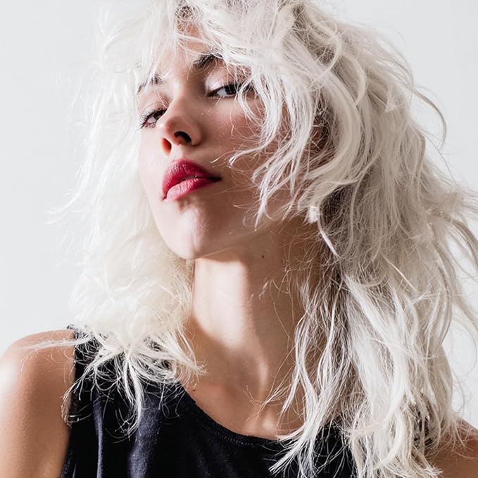 Hair Color Spray, Temporary Hair Dye for Women & Men, Vibrant Colors Hair Wax Gray Hair Cover for Party, Halloween, Cosplay (White, 120 ML)