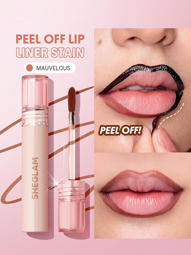 SHEGLAM Fall In Line Peel Off Lip Liner Stain-Mauvelous