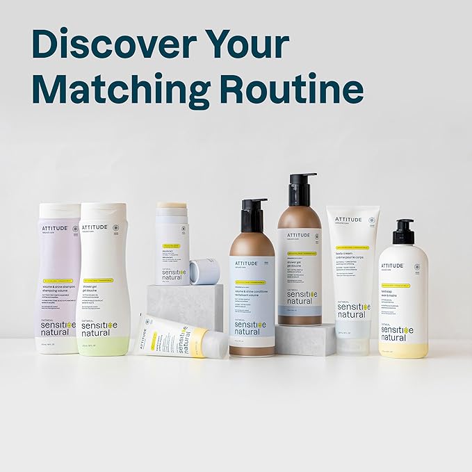 ATTITUDE Deodorant for Sensitive Skin, Aluminum Free & Baking Soda Free, Gentle & Vegan, Long-Lasting Odor Protection, Vanilla Cream Scent, 2.64 Oz