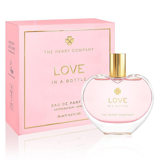 THE HEART COMPANY LOVE in a bottle | Floral & Sweet Perfume for Women | Vegan & Eco-friendly Women's Eau de Parfum | Romantic Fragrance for Her - 75ml - 2.5 fl oz.