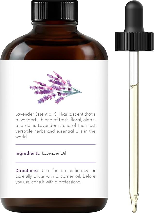 Handcraft Blends Lavender Angustifolia Essential Oil Gift Set – Huge 4 Fl Oz – 100% Pure & Natural – Premium Grade Essential Oil for Diffuser and Aromatherapy – Beautiful Gift Box Included
