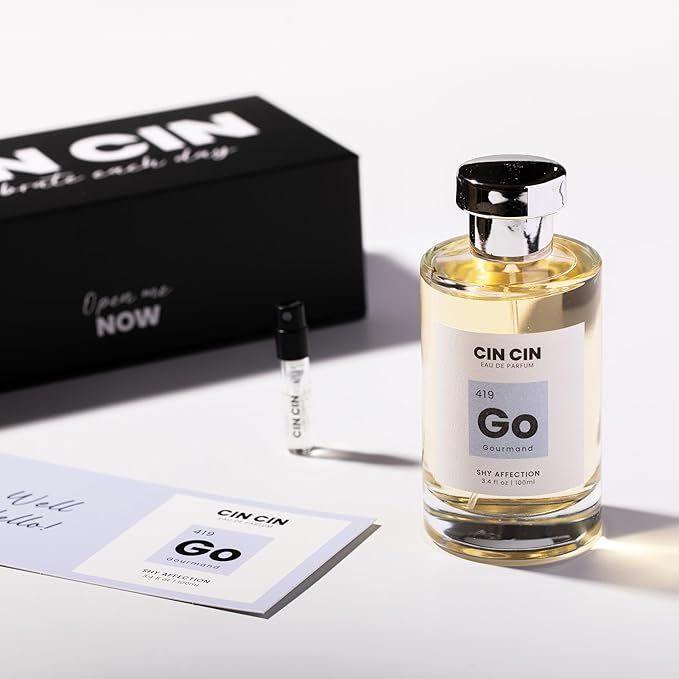 Cin Cin Shy Affection - Gourmand 419 EDP 100ml Inspired by Kilian Love, Don’t Be Shy - Long-Lasting Floral Marshmallow Perfume for Men and Women - Paraben-Free and Concentrated Fragrance