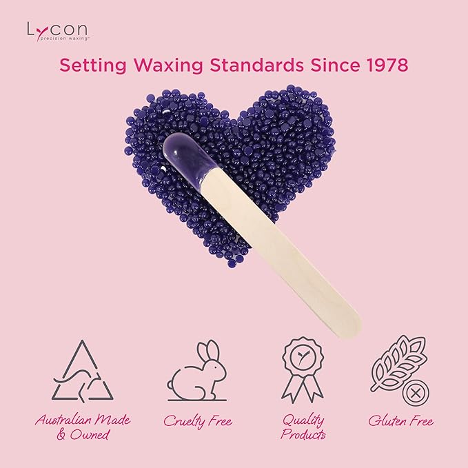 Lycon PINKINI Brazilian Hard Wax Beads for Hair Removal, Effortless Bikini Waxing with Professional-Grade Soothing Formula, Suitable for Sensitive Skin, 800g