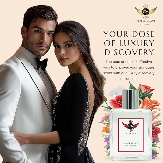 CA Perfume Amber Rouge Saffron For Women & Men Parfum Spray Bottle 3.4 Fl Oz/100ml-X1