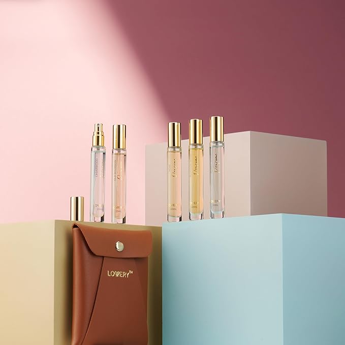 Unisex Mini Perfumes for Women Perfume Gift Set, Fragrance for Men Cologne - 5 Assorted Woody Floral Women's Fragrances & Men's Fragrances Perfume Set, 10ml Large Bottle Samples Eau de Toilette Parfum