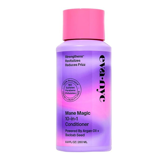 Eva NYC Mane Magic 10-in-1 Hair Conditioner, Sulfate Free Conditioner for Soft and Smooth Locks, Strengthening Conditioner for Dry Hair and All Hair Types, GMO-Free Hair Products, 8.8 fl oz