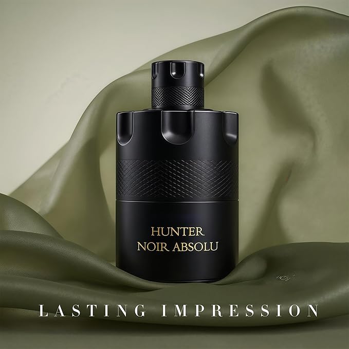 HUNTER NOIR ABSOLU Long-Lasting Men's Cologne Eau de Parfum | 100ml Dark Woody Night Fragrance | Gift Set for Him
