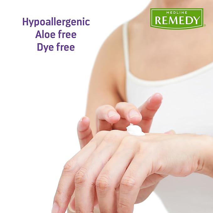 Medline Remedy Essentials Moisturizing Body Lotion (4 oz Bottle), Unscented, Hydrating, Non-Greasy, For Dry Skin, Hypoallergenic, Men, Women, Elderly (Pack of 2)