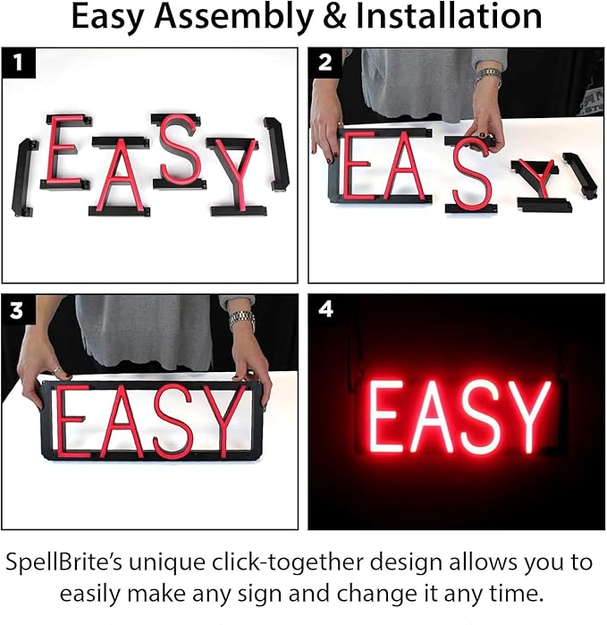 SpellBrite MANI-PEDI Sign | Nail Salon-Related Sign with Neon Look, White LED Light Source | 29.7" x 6.3"