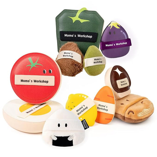 11-Piece Bento Box Makeup Sponge & Puff Set, Food Theme Beauty Foundation Puffs, 5 Types for Foundation, Concealer, Powder, Cream & Liquid Makeup, with Portable Storage Case