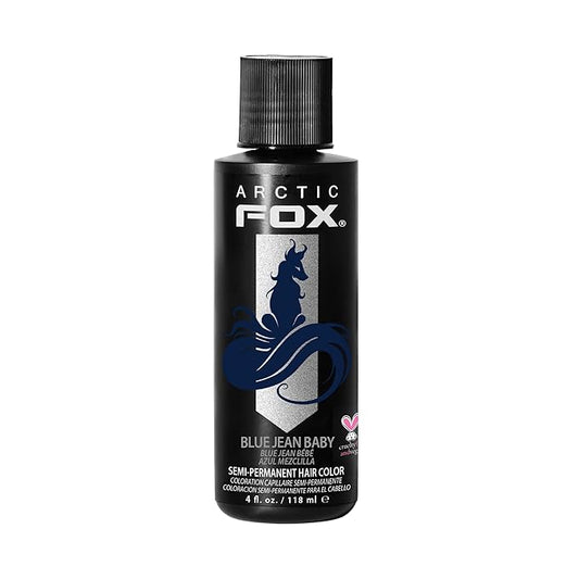 ARCTIC FOX Vegan and Cruelty-Free Semi-Permanent Hair Color Dye (4 Fl Oz, BLUE JEAN BABY)