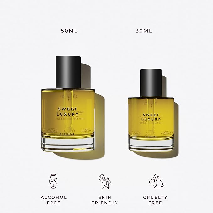 Eternal perfume oils - Sweet Luxury Perfume Oil Inspired by Baccarat Rouge 540 | Long Lasting Perfume Oils for Women and Men (Unisex) - 50ml with 30ml Sweet Luxury (Pack of 2)