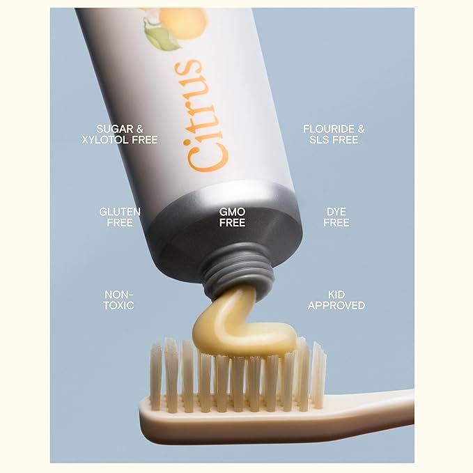 Revitin Toothpaste | Fluoride-Free Prebiotic Mint Tooth Gel | No SLS, Gluten Free, Dye Free, GMO Free, No Sweeteners | Non-Toxic, Kid Approved