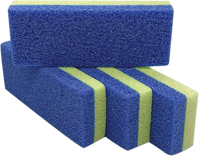 Maryton Foot Pumice Stone for Feet Hard Skin Callus Remover and Scrubber (Pack of 4) (Yellow)
