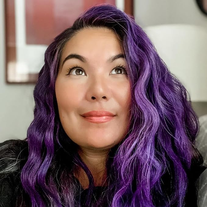 Overtone Daily Color Depositing Conditioner, Vibrant Purple, 8oz, Hydrating, Damage-Free Temporary Hair Color for All Hair Types with Shea Butter & Coconut Oil, Vegan & Cruelty-Free