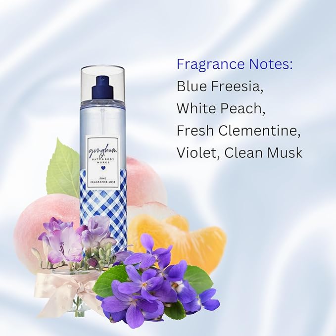 Bath & Body Works Fine Fragrance Body Spray Mist 8 fl oz / 236 mL (Gingham)