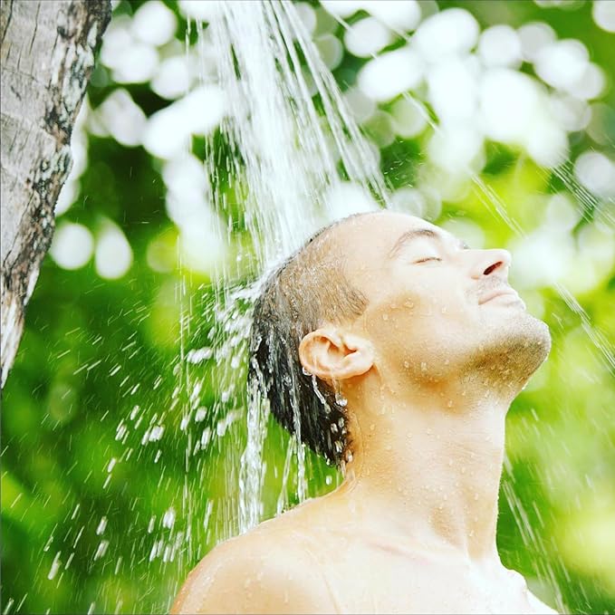 SHOWER BOUQUET Loofah-Charcoal Bath-Sponge-4-Pack // Extra-Large 75g Soft Mesh Black Loofa Lufa Loufa Luffa Puff Set/Exfoliating Body Scrubber for Women and Men - Exfoliate & Soothe Face & Body