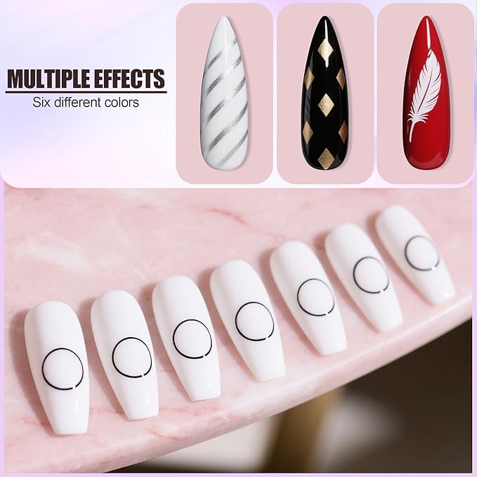 Artdone Sheer Gel Nail Polish Set Jelly UV Gel 6 Colors Translucent Milky White Pink Nude Brown Colors Nail Polish For All Seasons