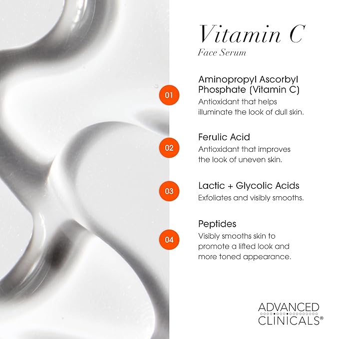 Advanced Clinicals 3 Pack Face Serum Essentials Set | Brightening Vitamin C, Firming Retinol, & Hydrating Hyaluronic Acid Serum Gift Box | Travel Size Gift For Women | Anti Aging Skin Care Products