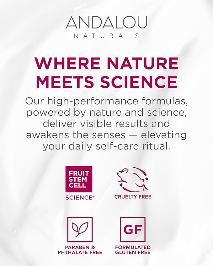 Andalou Naturals 1000 Roses Daily Shade Facial Lotion SPF 18 - 2-in-1 Skin Moisturizer & Face Sunscreen - Ultra Sheer & Hypoallergenic Skincare for Sensitive Skin - With Aloe Vera - 2.7 fl oz