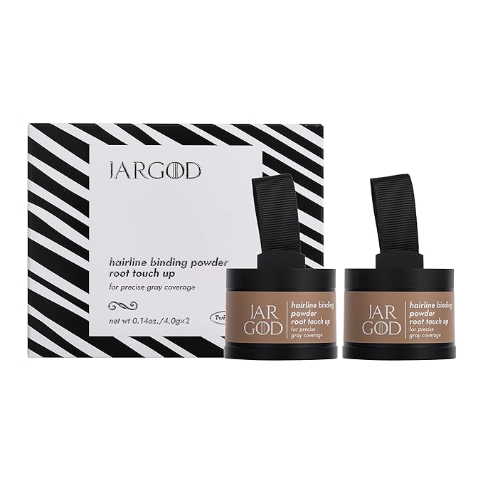 Root touch up powder Hairline Powder for root cover up temporary root concealing powder for Women & Men, for instant gray hair cover up (Auburn, 0.14 Ounce (Pack of 2))