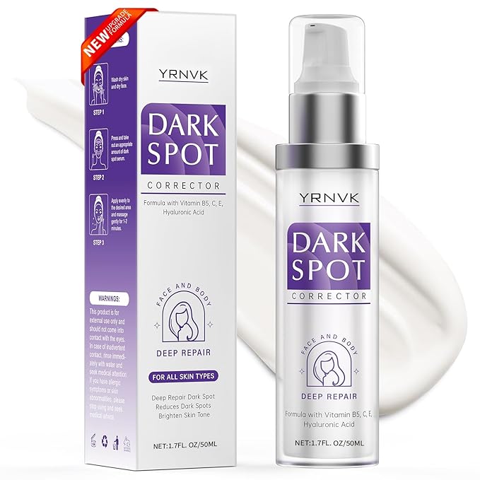 Dark Spot Remover for Face, Dark Spot Corrector Cream, Rapid Tone Repair Upgraded Formula Retinol Serum for Sun Spots, Age Spots, Skin Brown, Melasma Skin Care with Vitamin C for Women 1.7 Fl OZ