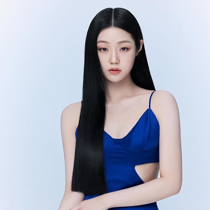 eZn Pudding Hair Dye Ammonia Free Semi-Permanent Self Hair Dye DIY Kit included contain Keratin Made in Korea Beauty (Deep Black)