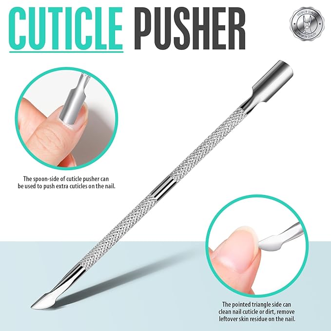 FANDAMEI Ingrown Toenail Removal Kit, Pedicure Tools, Nail Care Kit, Cuticle Trimmer, Nail Cuticle Nippers, Cuticle Kit Stainless Steel, Cuticle Clippers, Cuticle Pushers, Manicure Kit, Pedicure Kit