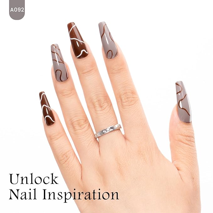 MAYCHAO 15ML Gel Nail Polish 1Pc Taupe Gel Polish Soak Off UV LED Nail Polish Nail Art Starter Manicure Salon DIY at Home, 0.5 OZ