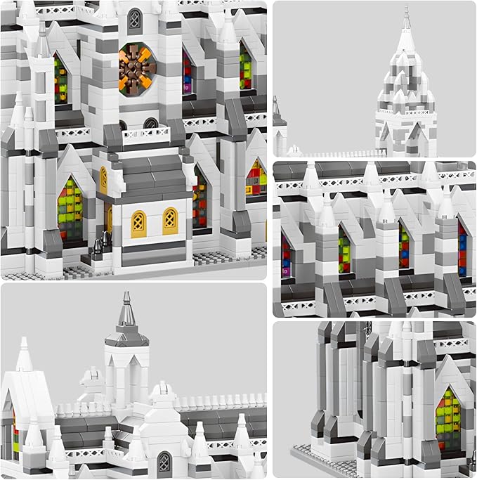 Miniature Building Blocks Cologne Cathedral Model Set (3598 Pieces) - Building Toys, Suitable for Children and Adults as Gifts