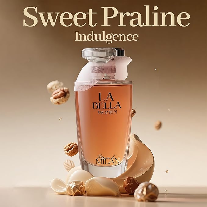 Elegant Floral Perfume for Women 100ml / 3.4 Oz Eau de Parfum - Long Lasting Iris, Earthy Patchouli, Warm Vanilla Scent for Day & Night(La Bella)