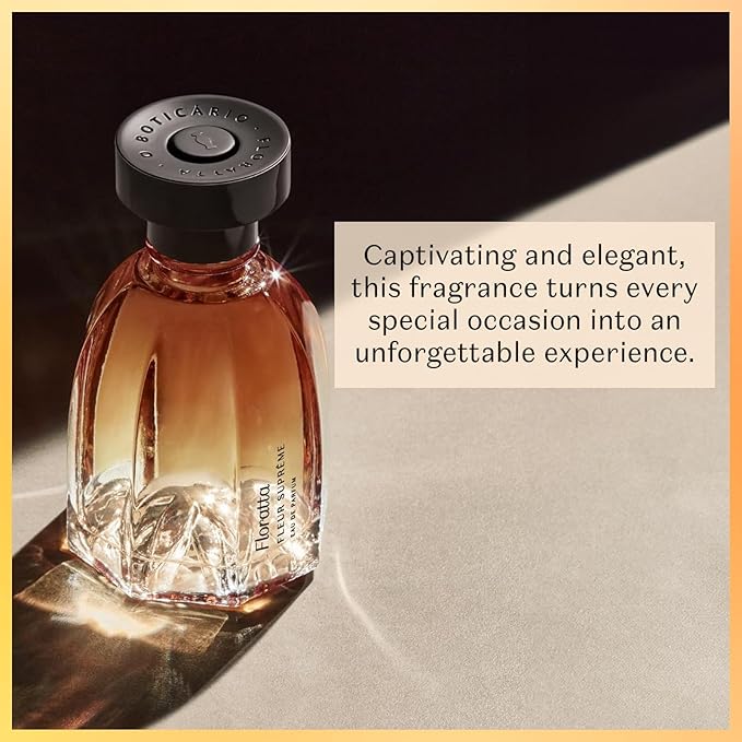 O BOTICARIO Floratta Fleur Supreme Eau de Parfum, Long-Lasting Ylang Ylang & Chypre Fragrance Perfume for Women, 2.5 Ounce