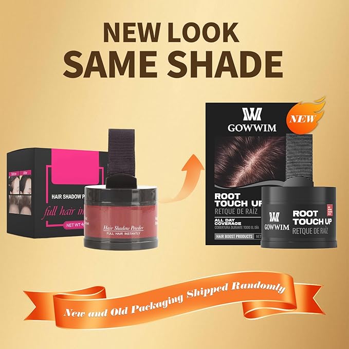 Hairline Powder (Red-Brown Bright) - Instantly Cover Gray Hair with Color Shadow, Touch-Up for Thin Hair 4g