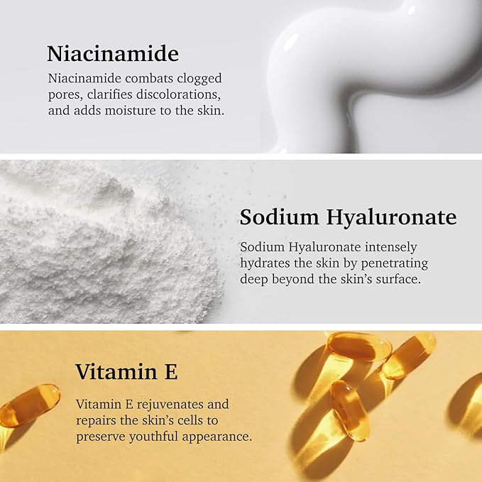 Purifect Niacinamide Serum for Face – Dark Spot Corrector, Tightens Skin & Minimizes Pores – Made in USA – With Vitamin E & Hyaluronate to Hydrate, Smooth Fine Lines & Support Radiant Complexion